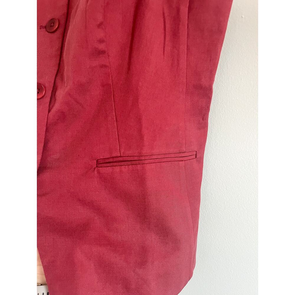 Madewell Rust Button-Front Top - image 4